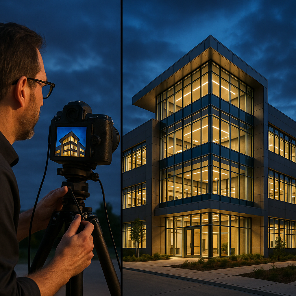 Louisiana architectural photography showcasing commercial buildings and real estate properties
