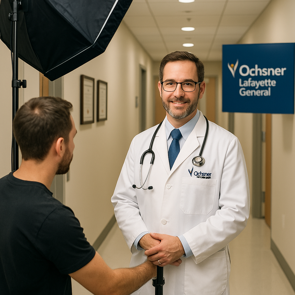 Ochsner Lafayette General medical professional headshot session