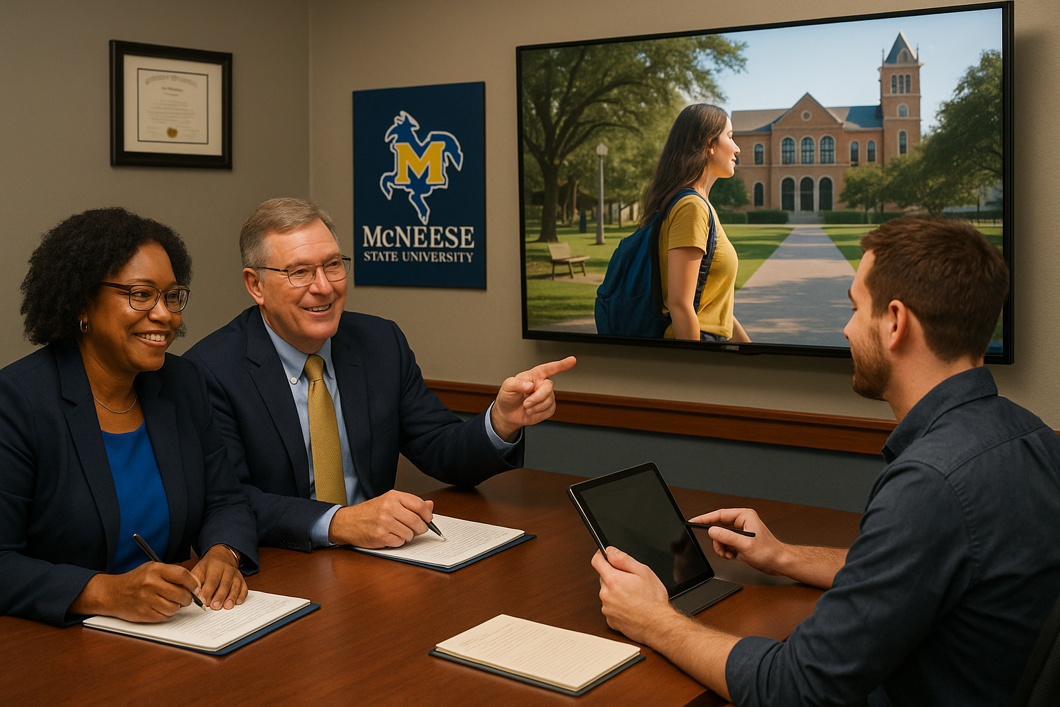 McNeese State University partnership video production review with Lake Charles videographer