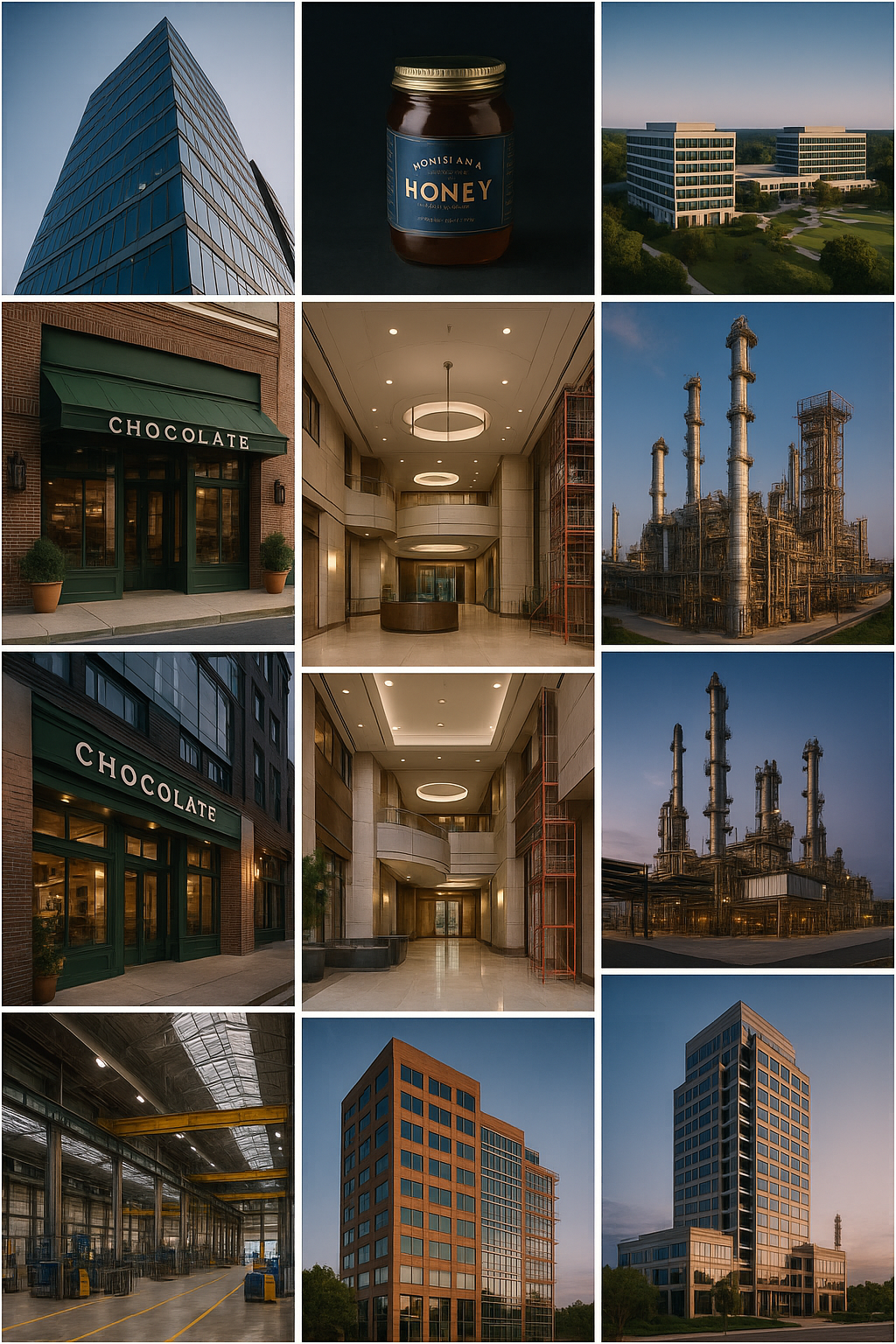 Louisiana commercial architectural industrial photography portfolio showcase